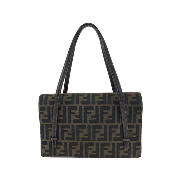 Pre Loved Bottega Veneta Fendi Selleria Shoulder Bag Brown - Picture 2 of 8